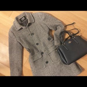 Levine Classics Coat Jacket Trench Style Peacoat